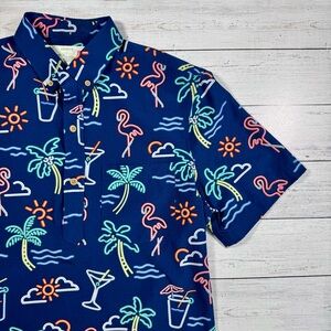 Chubbies Men's Popover Shirt - The Neon Lights - Medium